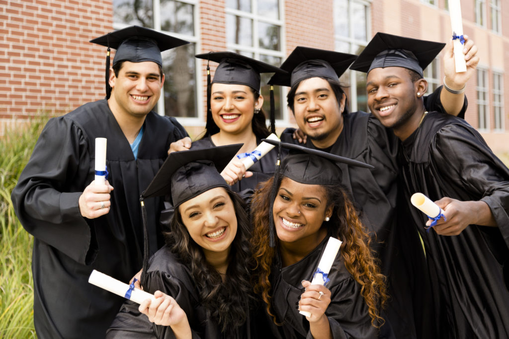 Education Friends Excitedly Hold Diplomas After College Graduation education-friends-excitedly-hold-diplomas-after-college-graduation